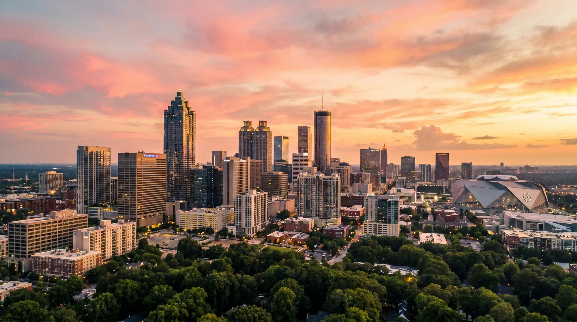 Atlanta skyline.